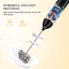 Milk Frother Handheld,Dallfoll USB Rechargeable Electric Foam Wand Maker for Coffee, 3 Speeds Mini Milk Foamer Drink Mixer with 2 Whisks for