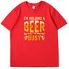 Casual Shirts Graphic Tee Funny Vintage Beer Tshirt Oneck Printed Tshirt Summer New In Tops Tees Fashion Cotton Mens Clothes