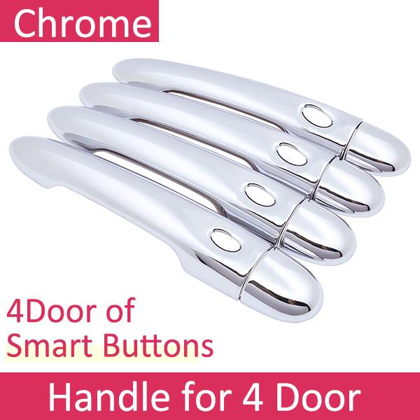 For Renault Grand Scenic III XMOD 2010 2011 2012 2013 2014 2015 2016 Chrome Door Handle Cover Exterior Car Stickers