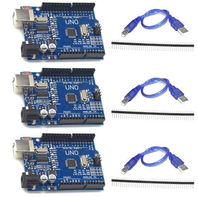 Zetaon Uno Compatible Cable Included for Set of 3 USB-typeB Arduino,