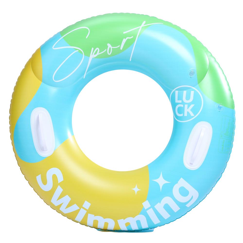 Xiaolv Inflatable Swimming Ring with Handle: Thickened Double Airbag for Adults