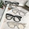 Oversized Glasses for Men and Women Fashion Glasses Without Prescription for Geeks Thin Plastic Frame