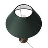58 Cm Floral Carved Black Wood Table Lamp with Green Shade Bedroom, Dining Room, Hotel Room, Living Room, Office Decorative Bulb Not Included