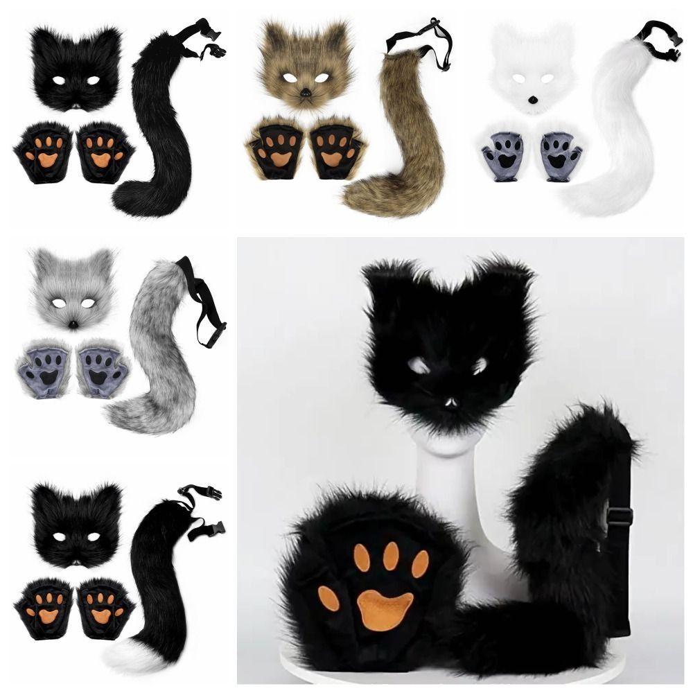 1set Plush Halloween Animal Cosplay Props Claw Animal Cosplay Props  Cosplay