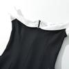Kaslead New Arrival Women's Clothing Fashion Style Fashion Minimalist off-Neck Short Stitching Dress