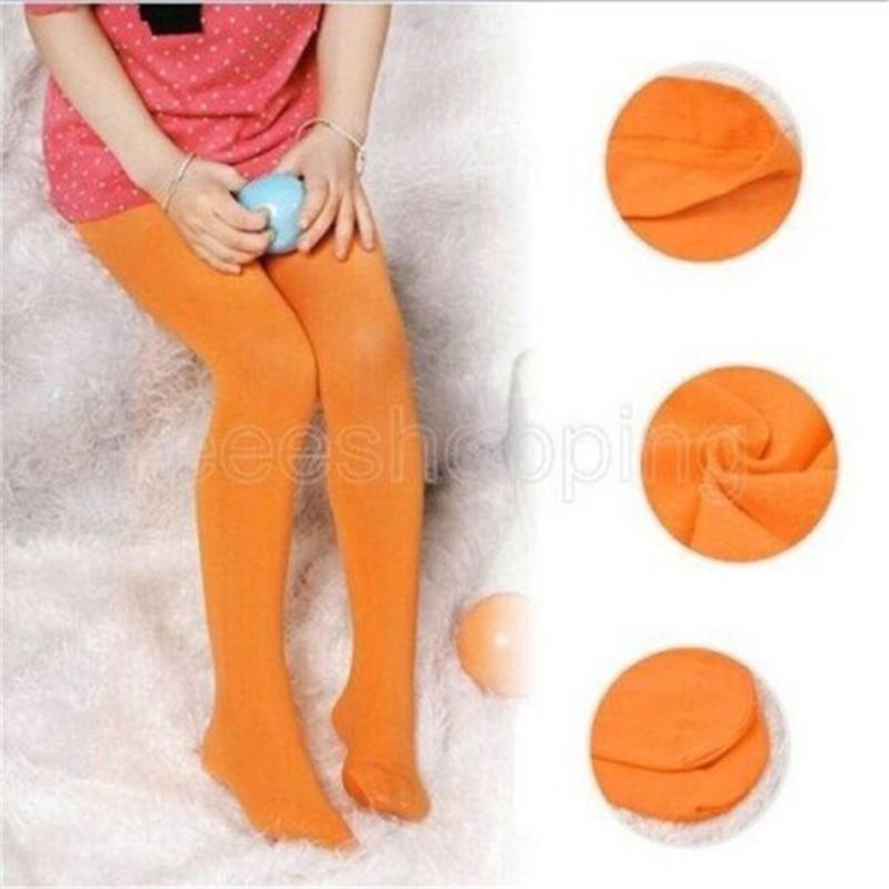 Fashion Cute Kids Candy Color Velvet Tights Baby Stretch Trouser Skinny Pants Dance Tights Pantyhose Stocking