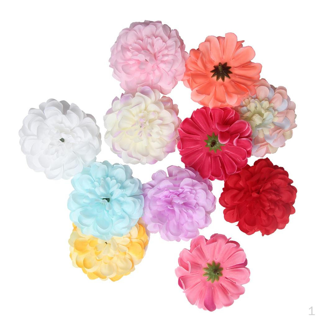 10 Pieces 9cm Artificial Silk mixed