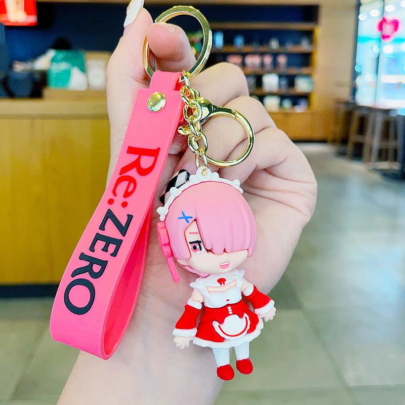 Anime Rem Decorative Keychain Adornments Perfect Cartoon Gift For All Ages