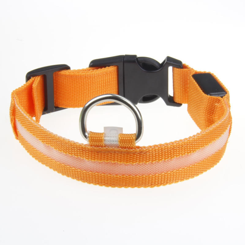 1pc LED Dog Anti-lost Collar Glowing Luminous Dog Safety Night Light Flashing Necklace for Small Medium Large Dogs Collars Leads