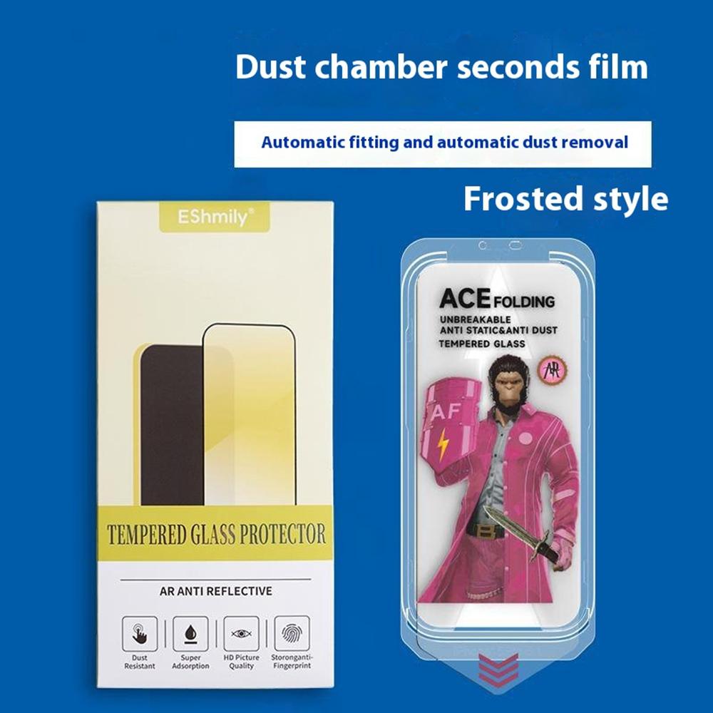 ESHMILY For iPhone 15 Pro Max Screen Protector 2.5D Matte High Aluminium-Silicon Glass Film with Easy Installation Tool