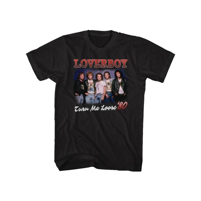 Rare Loverboy Band Black Heavy Cotton Size S To 4XL Shirt Adults Unisex T-Shirt M