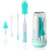 Electric Bottle Brush Cleaner, Electric Baby Bottle Brush Set Including Waterproof Bottle Cleaner, Nipple Brush, Straw Cleaner, Mixer, Bottle Drying