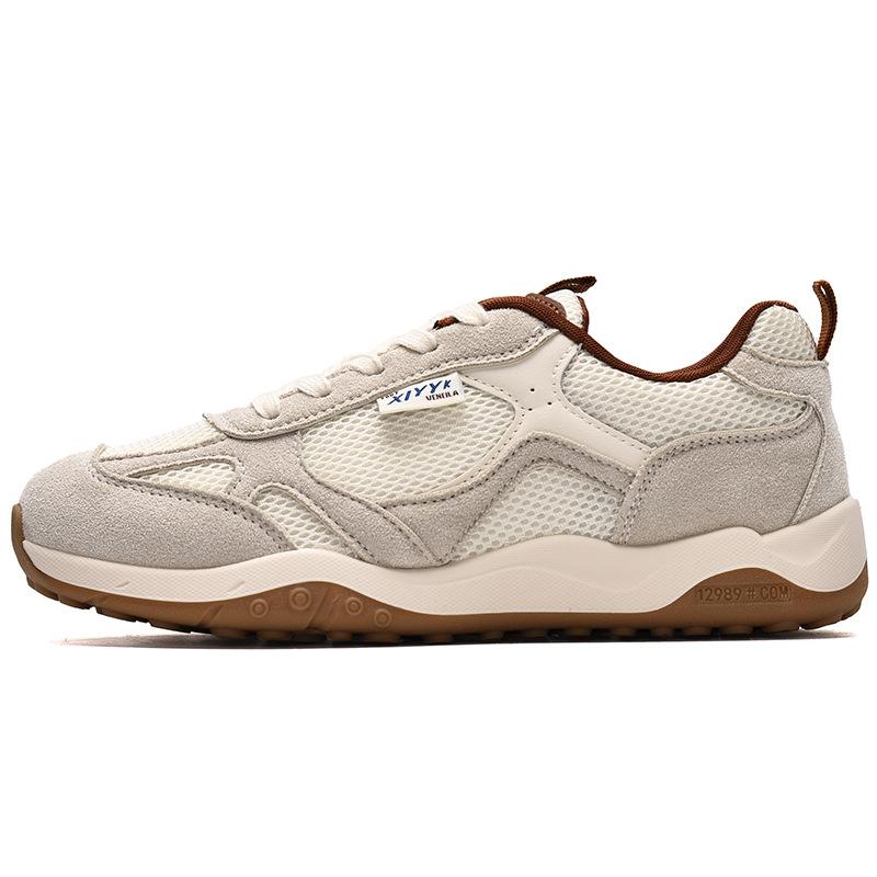 

Классические ретро универсальные немецкие тренировочные кроссовки 2025 лето новинка простые и легкие кроссовки Форреста Гампа нишевые спортивные и для отдыха женские кроссовки 40 бежевый