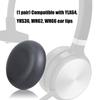 1Pair Earpads Leather Ear Pad Ear Cushions Cover Memory Foam Earmuffs for WH64 YHS36 WH62 WH66 Headsets