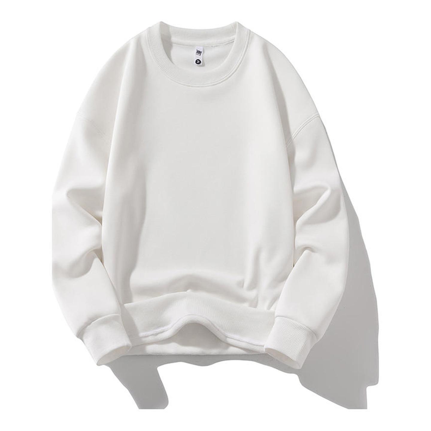 

Skin-Friendly Velvet Round Neck Sweatshirt - Custom Logo Casual Top, Team Uniform Extra Large
