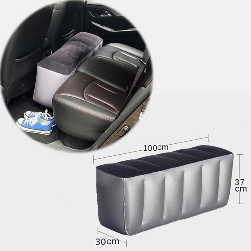 Inflatable Car Bed and Footrest for Rear Seat Use In Sedans and SUVs
