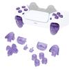 eXtremeRate Replacement for PS5 Controller Share Optional Face Clear Full Button Set for PlayStation 5 Controller Controller Not Included D-Pad