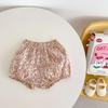 Baby Mädchen Spitzen-Flatterärmel-Top & Blumen-Shorts 2-teiliges Set - Sommer 2024