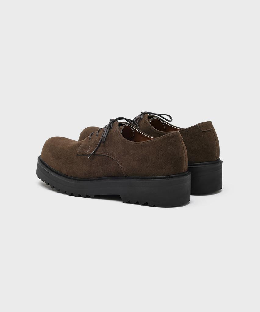 Firenze Atelier [Second.A] Volume Round Toe 5Cm Suede Derby 2Ndf2700Bs [Brown]