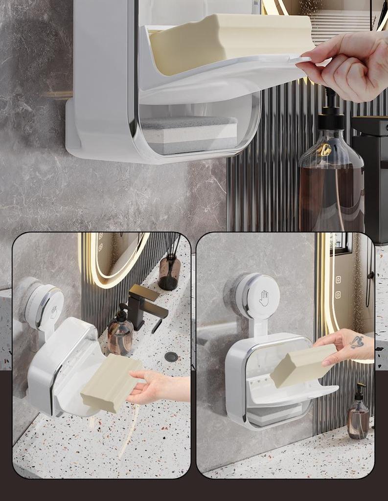 Dongfang Liangjie Punch-Free Suction Cup Soap Dish and Storage Rack