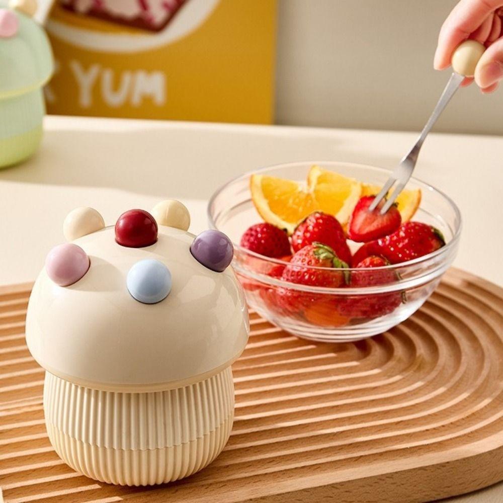 Stainless Steel Dessert Salad Fork Anti-scald Fruit Receipt Jar  Restaurant Use