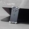 Unregelmäßige Metallstoßstange Handyhülle für iPhone 17 16 15 14 13 12 Pro Max Plus Linsenschutz Bare Aluminium Stoßfeste Abdeckung