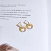 Small Fresh Circle Earrings  Studs  Fashionable Diamond Earrings