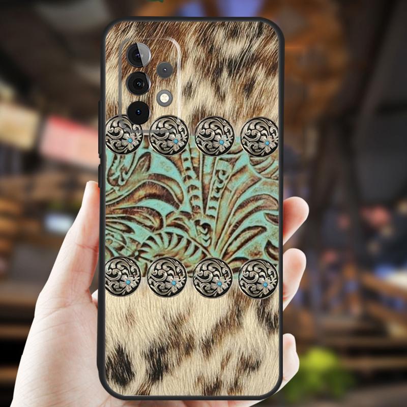 Western Cowgirl Cowboy Case For Samsung Galaxy A05 A06 A22 A53 A33 A26 A16 A56 A36 A32 A52 A54 A34 A14 A55 A15 A35