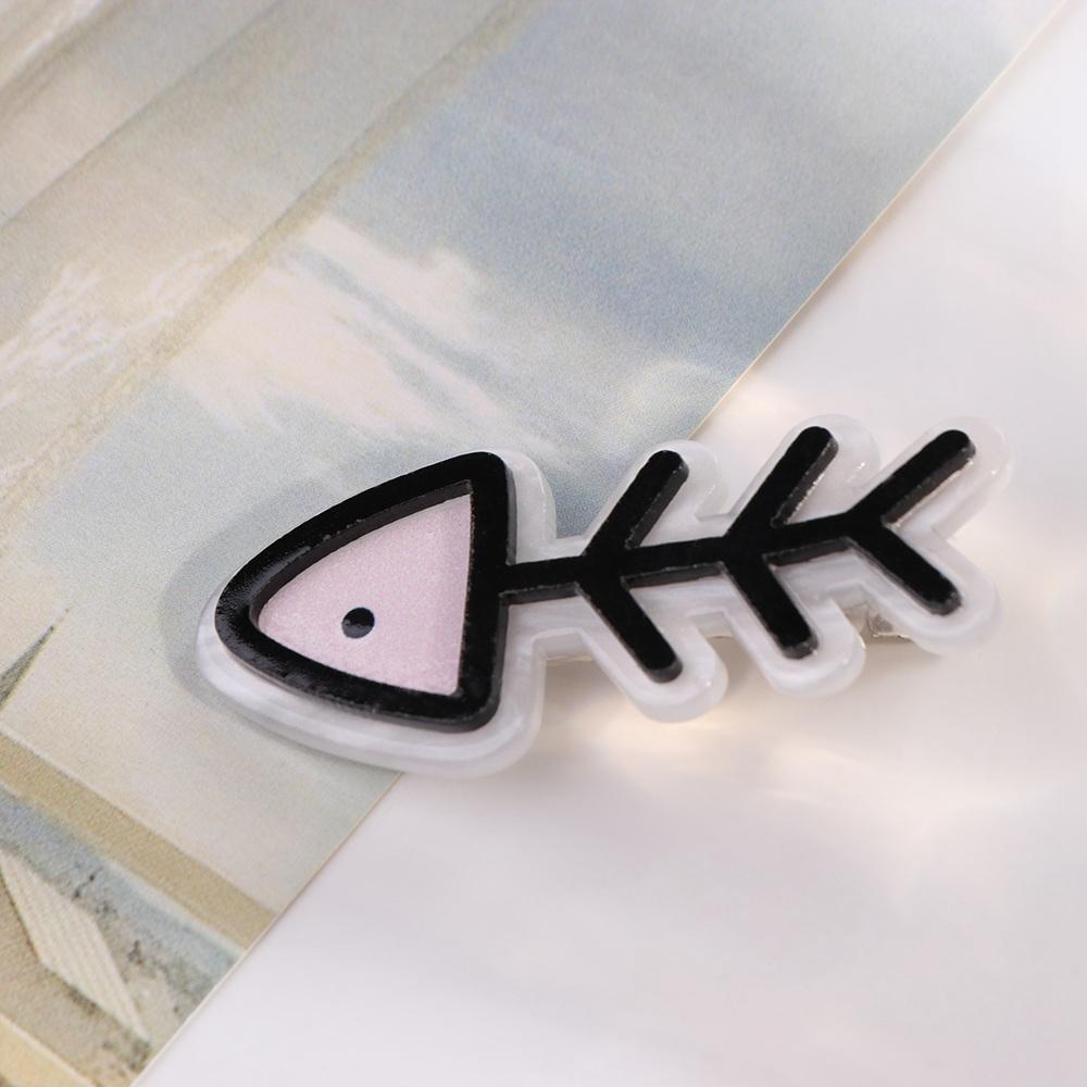 Acetic Acid Hair Clips Barrettes Fish Bone Hair Pins Funny Hair Clips for Women  Gifts