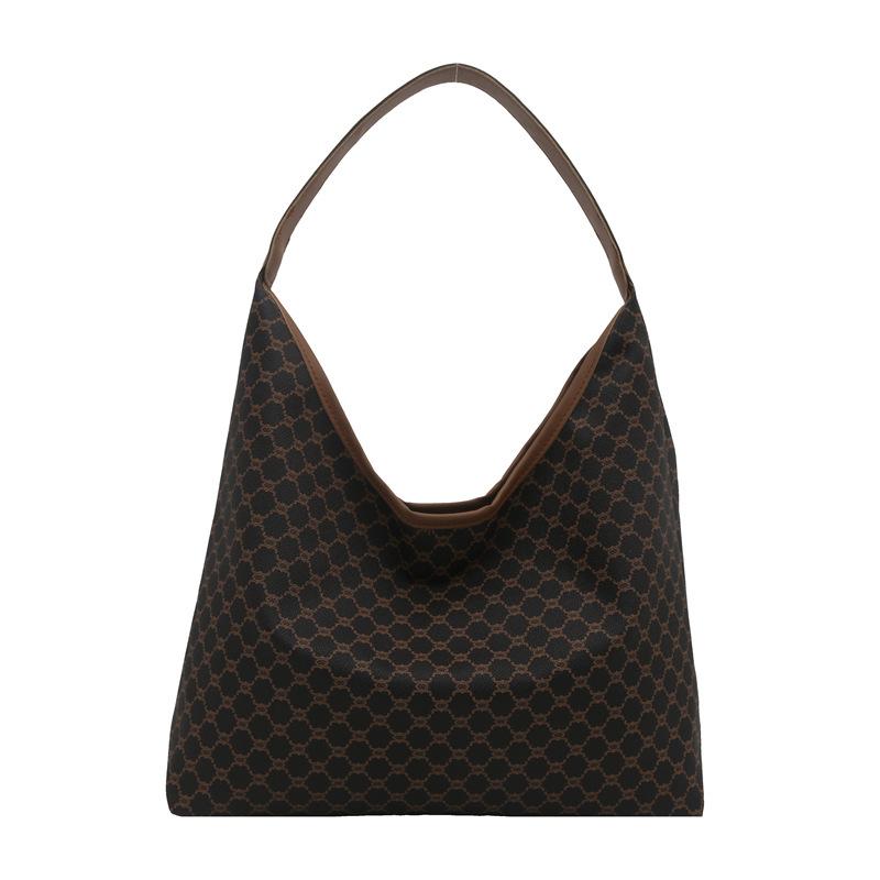 

Модная женская сумка высокого класса Новая большая вместительная сумка-тоут с принтом Темпераментная сумка-подмышка на плечо для отдыха и работы