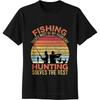 Street Wear For Unisex Oneck tshirt Casual Fishing Solves Most Of My Problems Hunting Solves The Rest Fashionable Teenagers Top