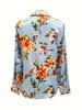Summer style women's shirt - Fashion print long-sleeved elegant dress shirt - Suitable for daily commuting - Four different styles to choose from