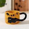 Adorable Ceramic Coffee Cup Cat Stackable Mugs 380ml Capacity Cute Theme Meow Cups Unique Kitchen Utensils Space-Saving Tea Gift for Lovers