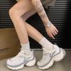 Popular Dad Shoes Women's 2025 New Spring, Summer and Autumn Popular Color Matching Sports Shoes Ins Thick-soled Heightening Casual Women's Shoes