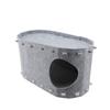 Felt Cat Bed Double Layer Large Space 16.5lbs Load Capacity Resting Easy Assembly Cat Cave House for Home