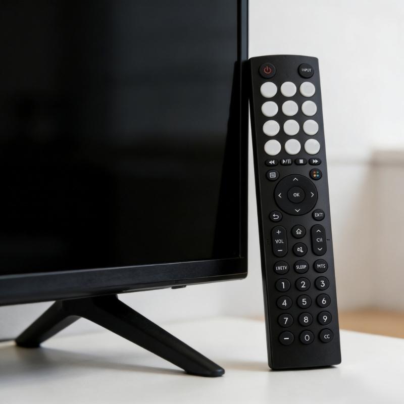 Television Accessory Remote Control for ERF2D36H Portable Ergonomic Grip Remote ABS Construction Black Easy to Use