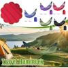 Portable Lightweight Ice Silk Mesh Hammock Swing Curved Anti Tip Bar Outdoor Camping Travel Garden Backyard Patio Beach Pool Use