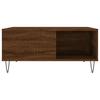  Coffee Table, Brown Oak, 80x80x36.5 Cm
