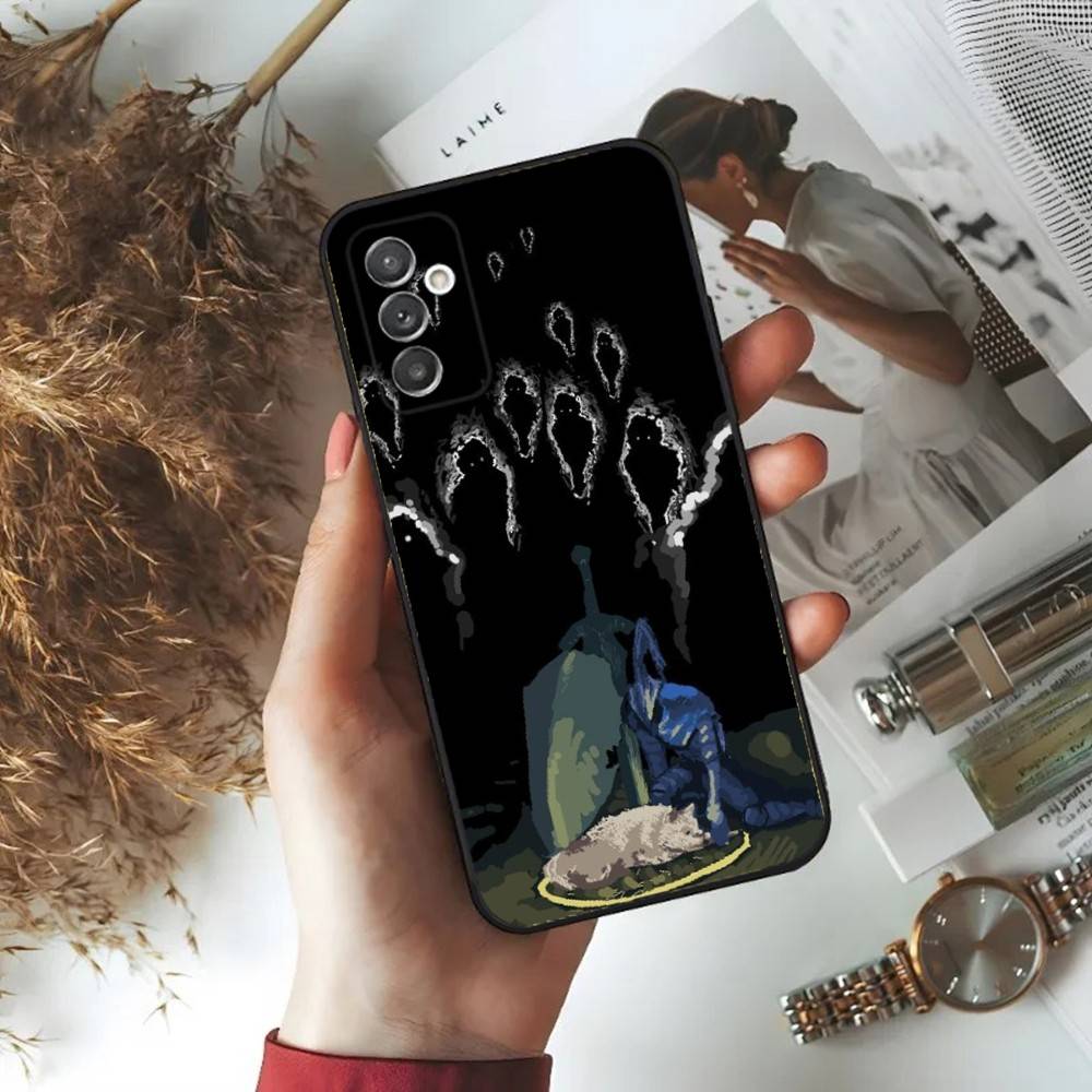 D-Dark S-Souls Phone Case For Samsung S24,23,22,30,21,10,9,Ultra,Plus,Lite,FE,5G Black Soft Case