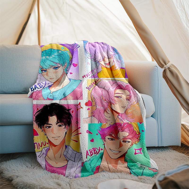 Saja Boys Theme Printed Blanket - Perfect for Couch, Bed, Travel & Outdoor Use | Machine Washable, Cozy & Durable.