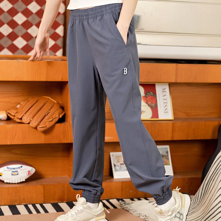 New MLB Casual Pants Unisex Dark Gray 3AWPB0143-43GRD