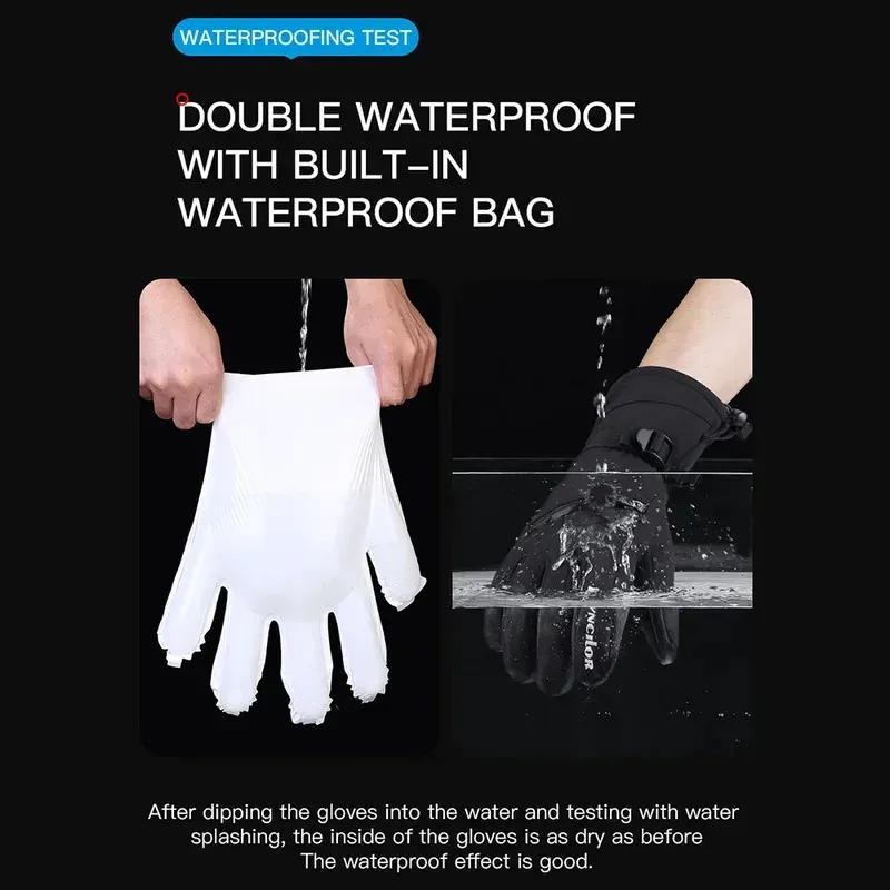 Warm Waterproof Touch Screen Motorcycle Ski Cycling Gloves Winter Outdoor Sports Driving Running Dirt Bike Riding A0081