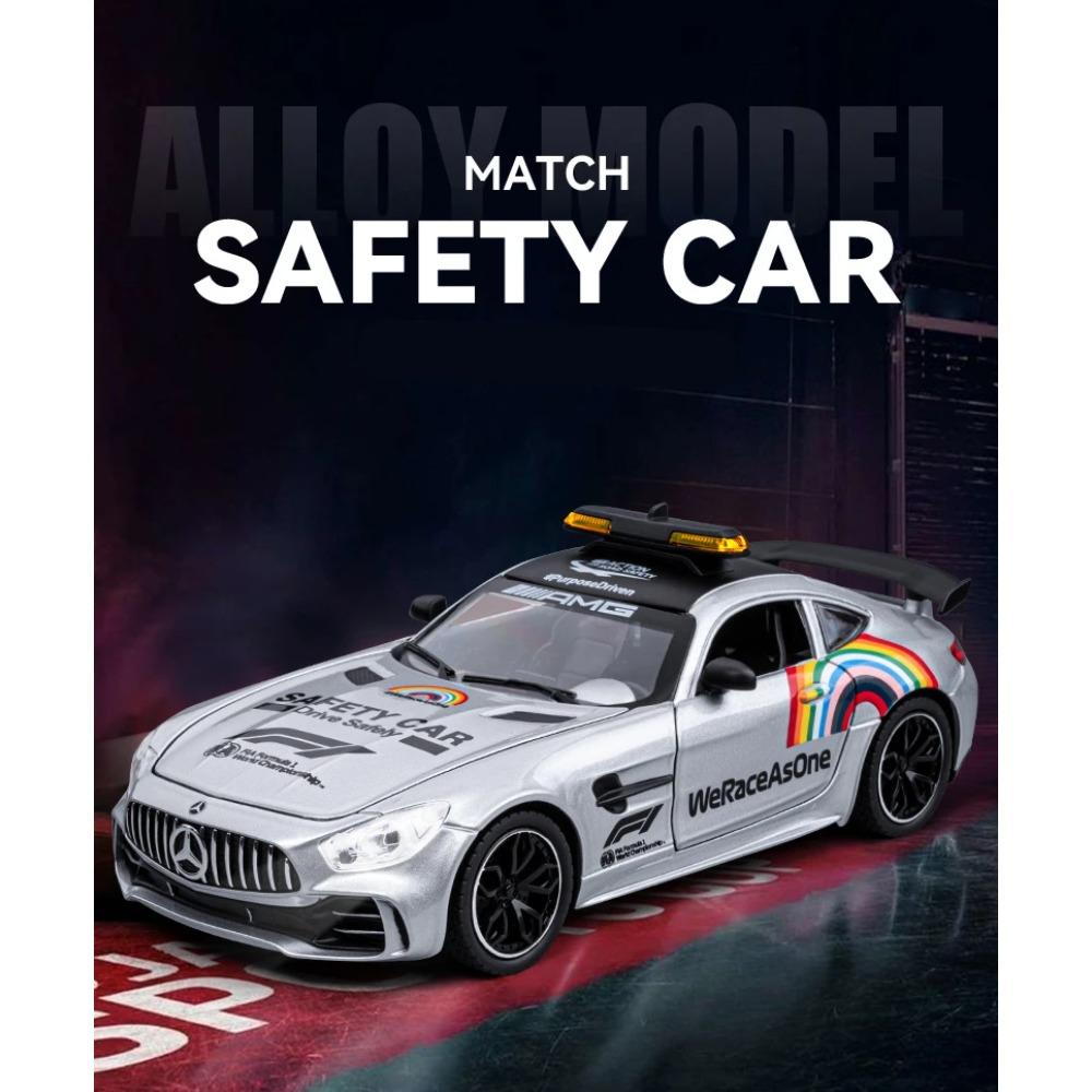 1/24 Benzs-GT GTR Legierung Sport Safety Car Modell Druckguss Metall Rennen Medizinische Rettungsfahrzeuge Automodell Sound Licht Kinder Spielzeug Geschenk