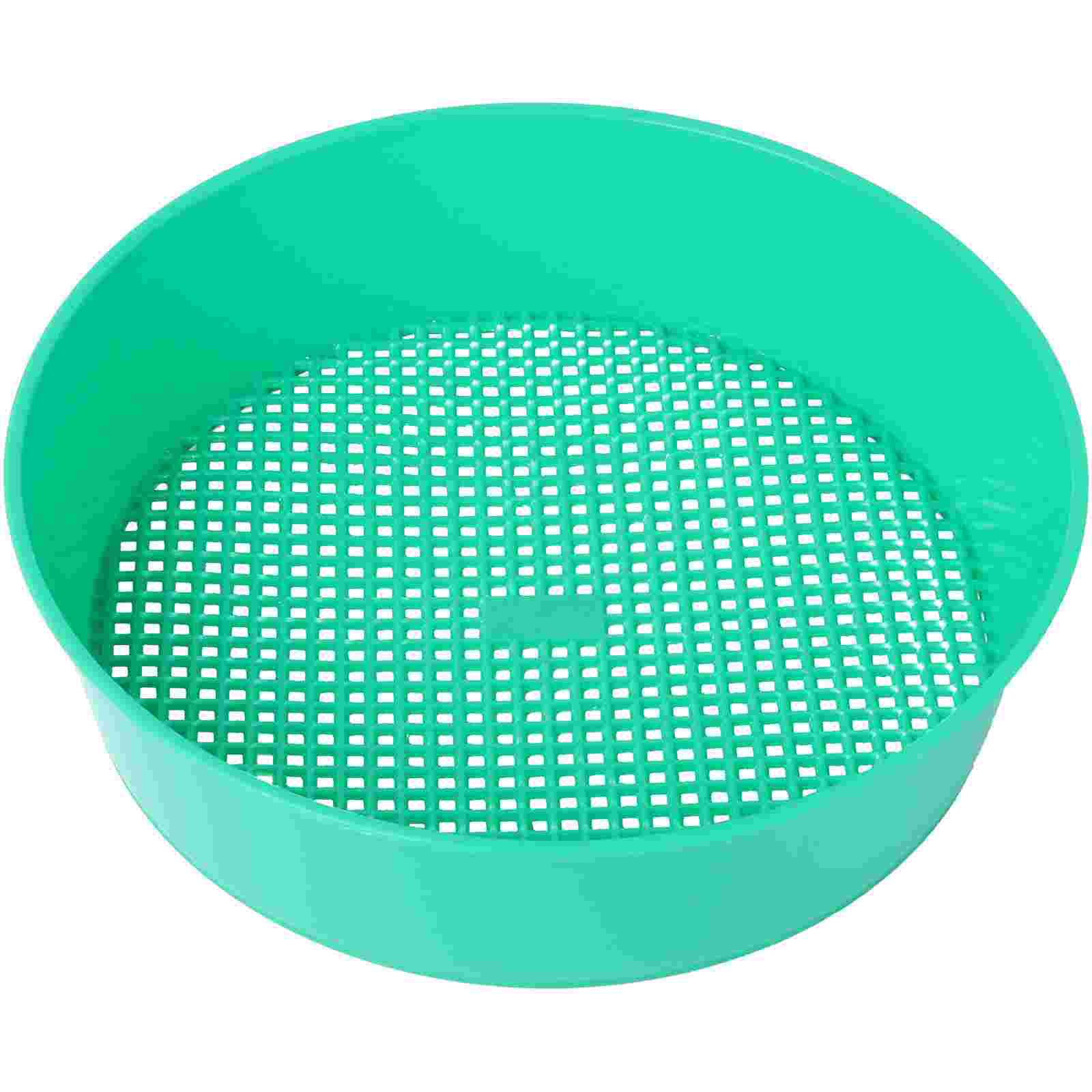 Beach Bonsai Tools Soil Sieve Garden Sand Sieve Compost Soil Mesh Plastic Sifter Pan Gardening Digging Finding XXL зелёный