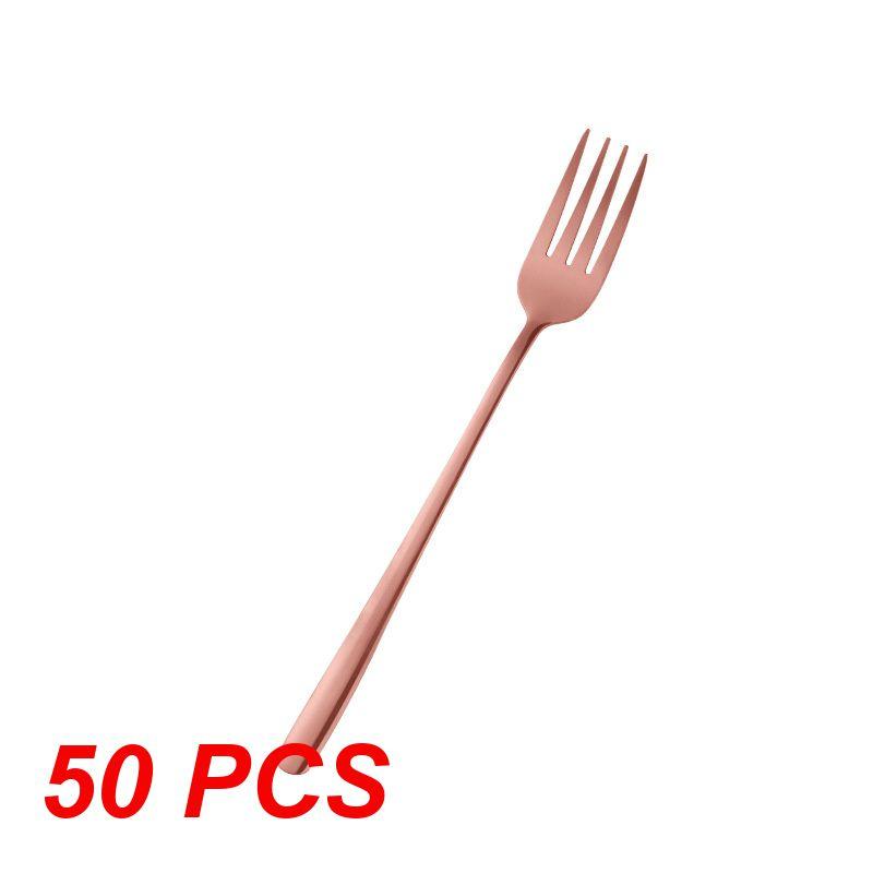 10/30/50PCS Main Fork Beautiful Fashion Not Easy To Break Stainless Steel Kitchenware Fork Easy To Clean Multipurpose 22.6g