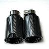 1pc Polished Black Carbon Fiber Rear Tail Exhaust Tip Muffler Tip Nozzle for BMW