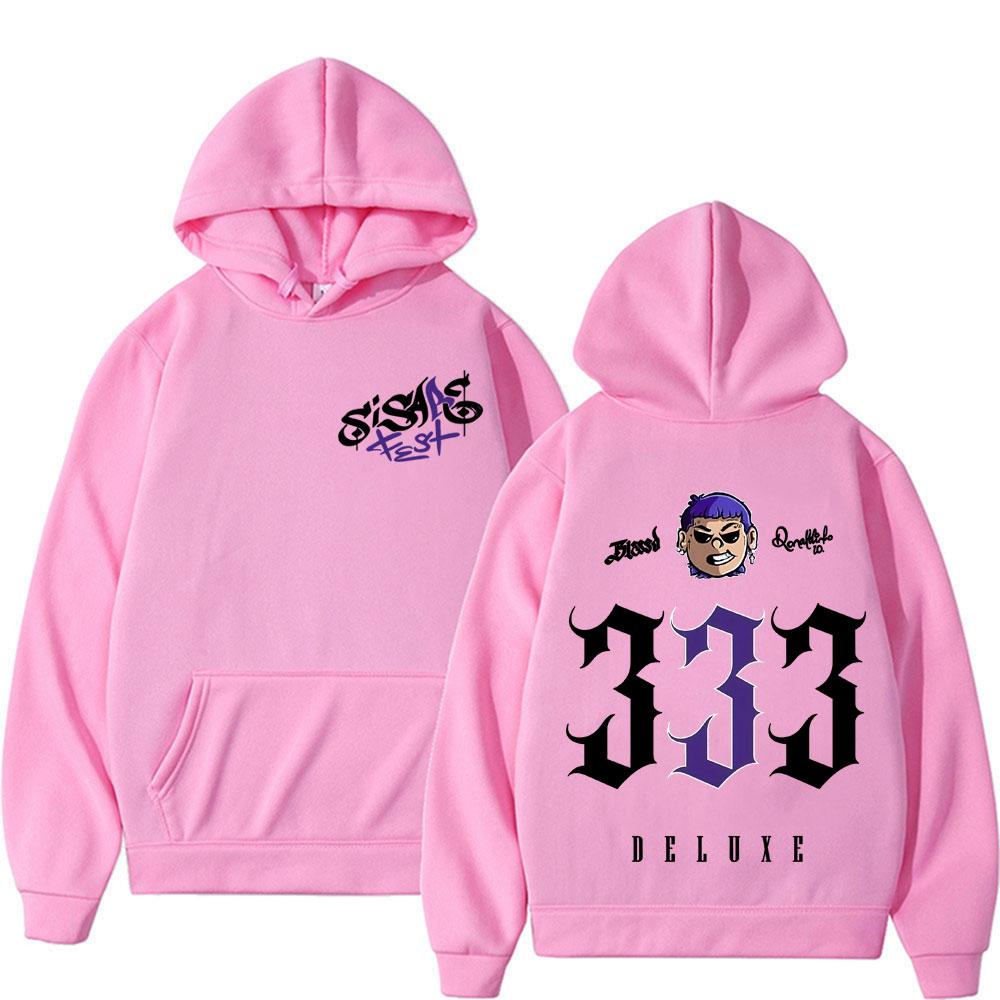 Rapper Blessd SI SABE Album 2025 Tour Grafik Hoodie Herren Damen Vintage High Street Fashion Hoodies Übergroße Lässige Sweatshirts