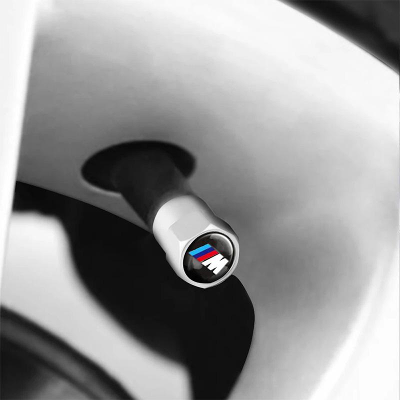 4 szt. Kół Felgi Trzonki Opony Powietrzne Ciężarówka Rower Samochód Pokrowiec Nakrętki Zaworów Opon Nakrętki Przeciwpyłowe do BMW M E60 E46 E90 F30 F10 G30 G20 F48 G22