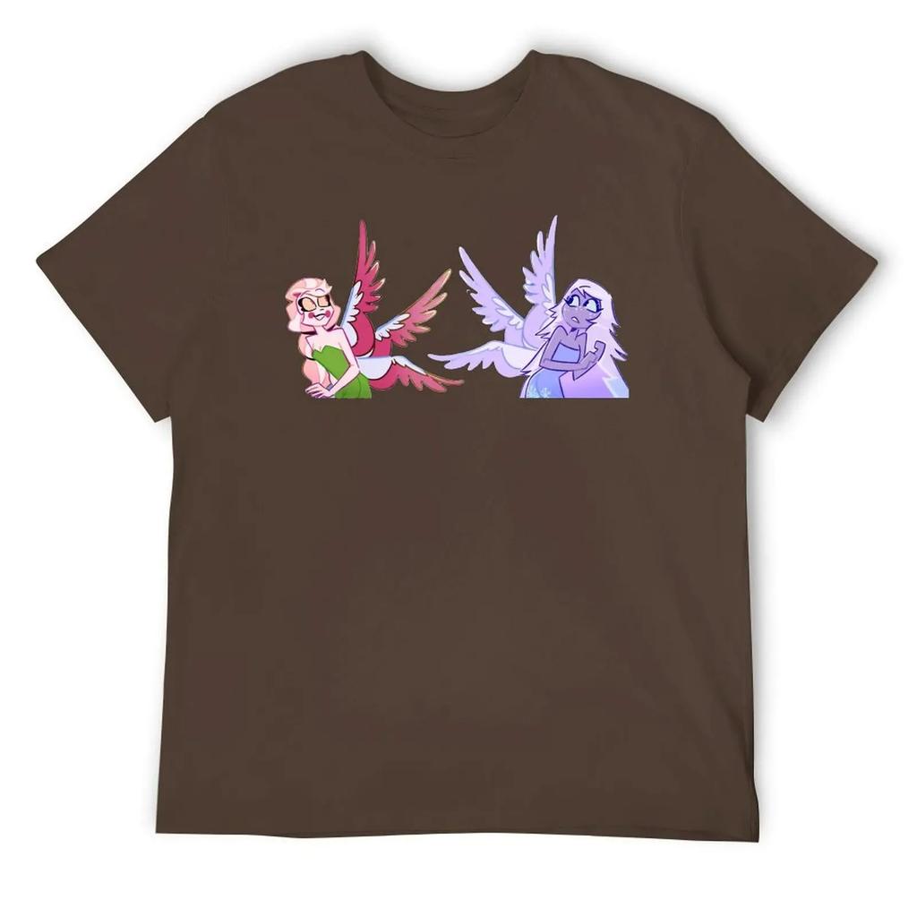 Round Neck  Charlie Emily Tinkerbell Fanart T-shirt  Sports T-shirts Vintage Funny Novelty Aactivity Competition USA Size