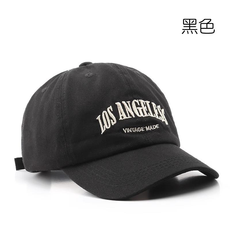 Autumn and Winter Baseball Cap Men's High-end Hat Men's Retro Washed Denim Old Trendy Brand Big Head Circumference Cap Women